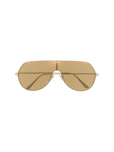 Cartier aviator-frame tinted sunglasses