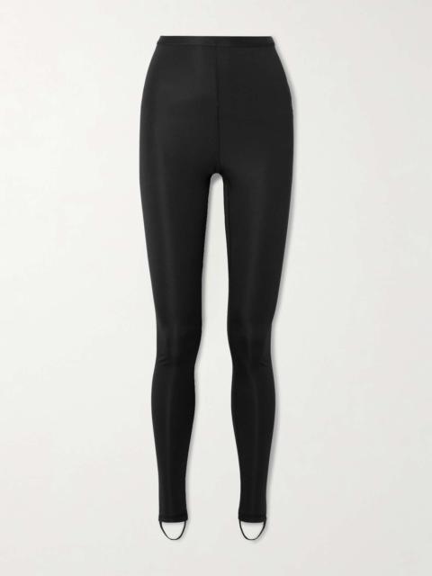 Stretch-jersey stirrup leggings