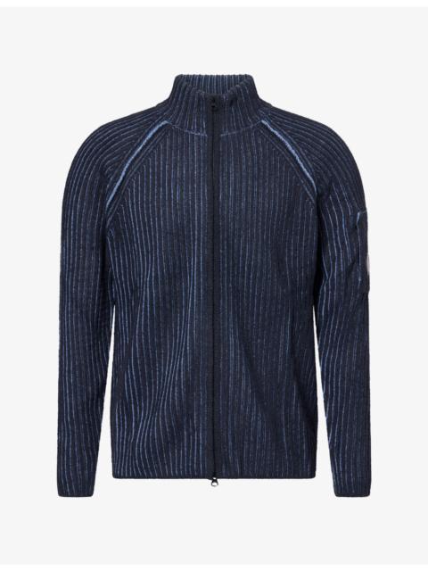 C.P. Company Lens Full-Zip Fleece Knit Jumper