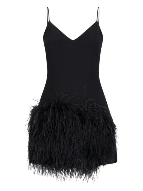 David Koma Cami feather-detail mini dress