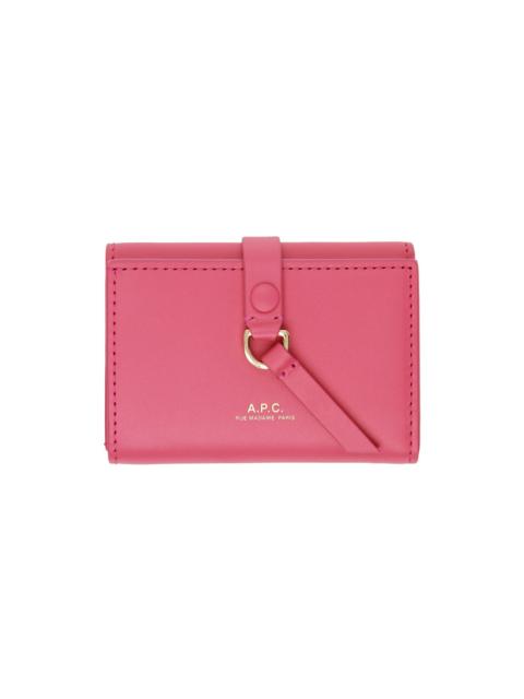 Pink Noa Trifold Simple Wallet