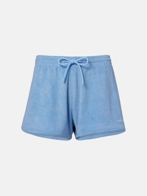Hunza G Logo cotton terry shorts
