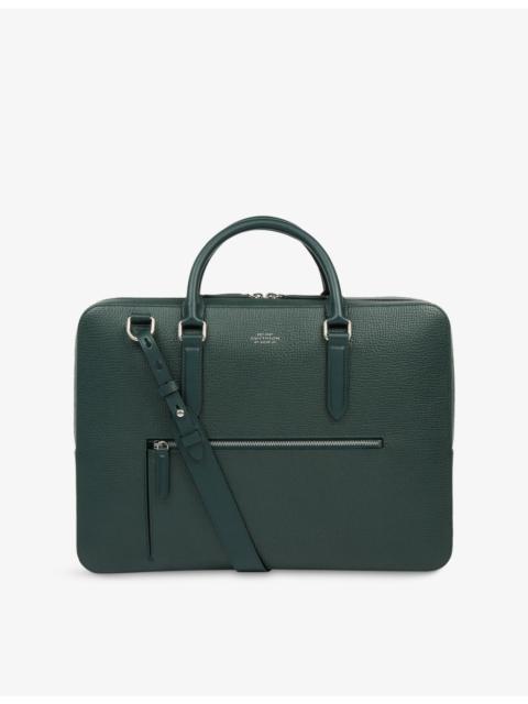 Smythson Ludlow Large Grained-Leather Briefcase