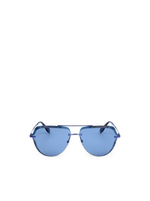 adidas pilot-frame rimless sunglasses