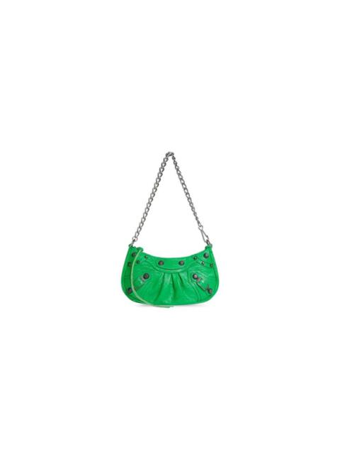Women's Le Cagole Mini Bag With Chain  in Bright Green