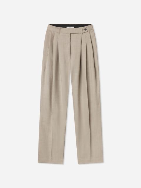 CO Wide Leg Pleated Pant in Virgin Wool