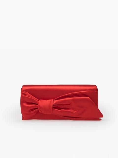 CAROLINA HERRERA Karlita Satin Clutch with Bow