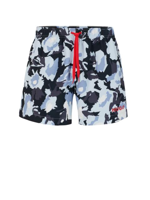 HUGO QUICK-DRY PRINTED SWIM SHORTS