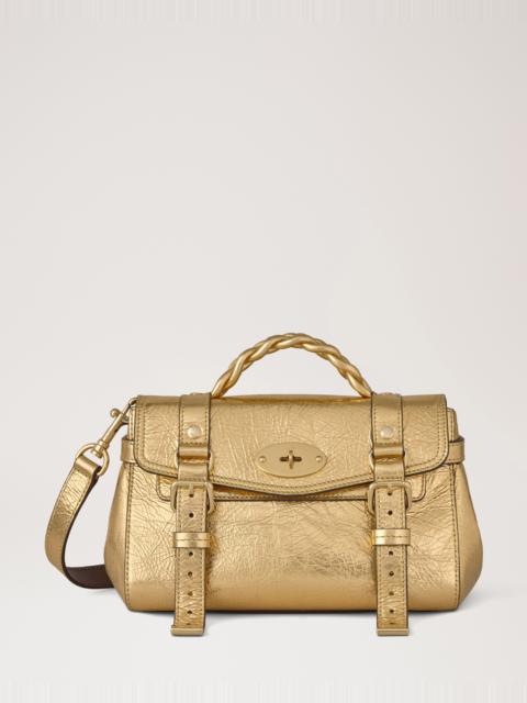 Mulberry Mini Alexa
Somerset Gold Crinkled Metallic