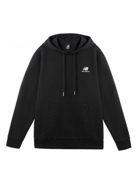 New Balance New Balance Logo Print Hoodie 'Black White' AMT11308-BK