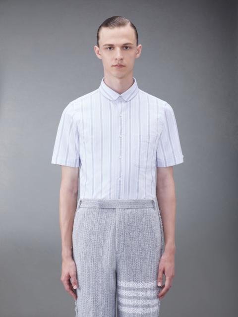 Thom Browne Stripe Oxford Short Sleeve Shirt