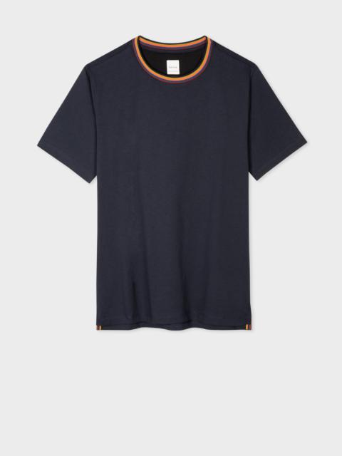 Paul Smith 'Artist Stripe' Collar T-Shirt