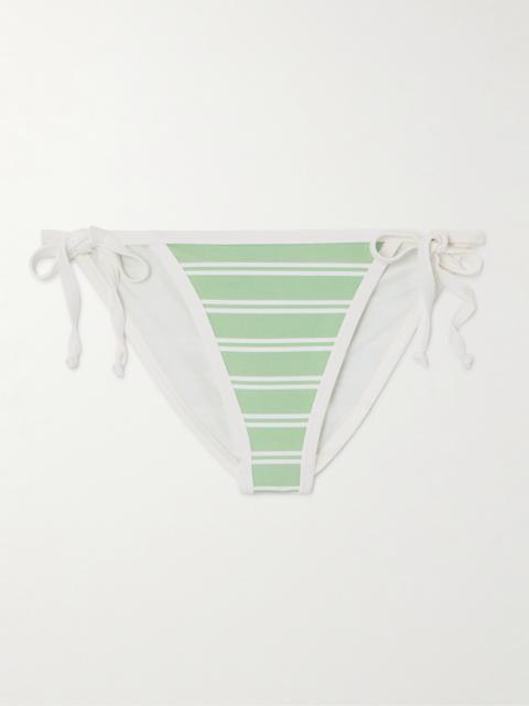 MARYSIA Bianco Striped Bikini Briefs