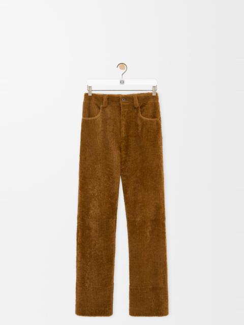 Loewe Trousers in shearling corduroy