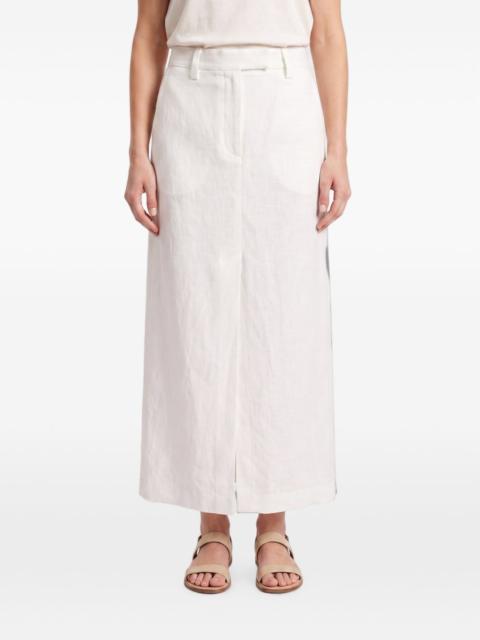 Brunello Cucinelli maxi front-slit pencil skirt