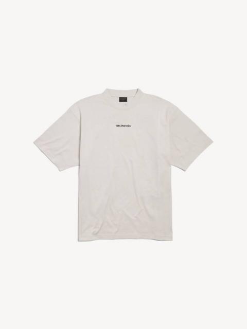 BALENCIAGA New Balenciaga Back T-shirt Medium Fit in Off White