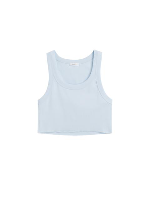 A.L.C. Halsey Cropped Cotton Rib Tank