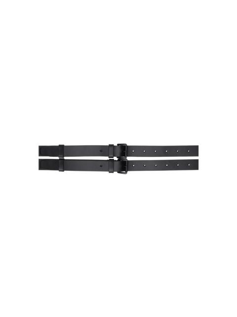 Ann Demeulemeester Black Mack Double Belt