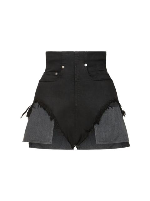 Dirt denim cutoff shorts