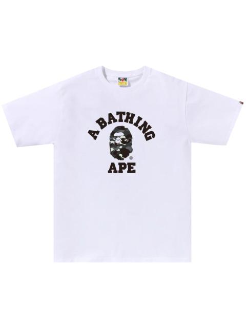 A BATHING APE® BAPE City Camo College Tee 'White/Black'