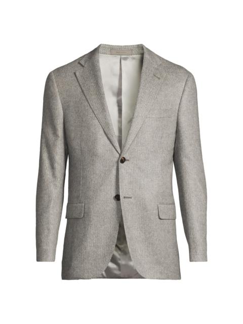 CORNELIANI Men's Silk-Cashmere Sport Coat - Grey