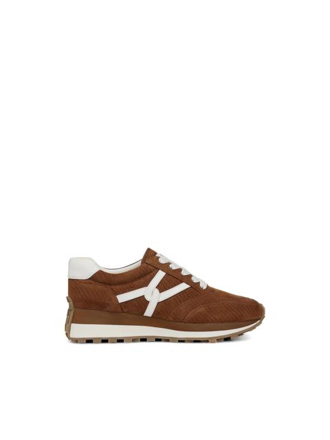VERONICA BEARD Valentina applique lace-up sneakers