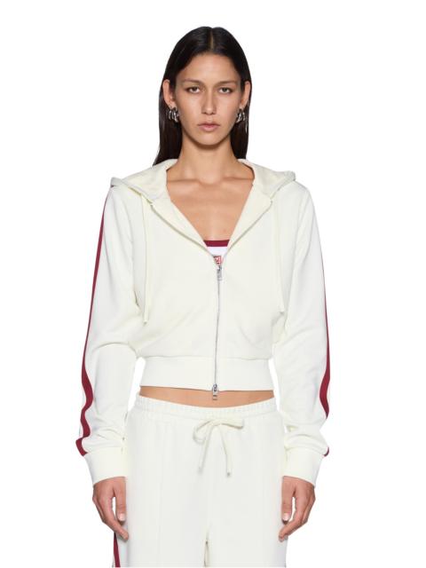 Ksubi CARTER SLIM HOODIE OFF WHITE BURGUNDY