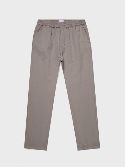 Sunspel Cotton Linen Drawstring Trouser
