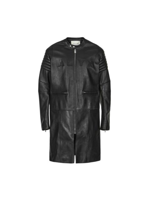 1017 ALYX 9SM LONG LEATHER MOTO COAT