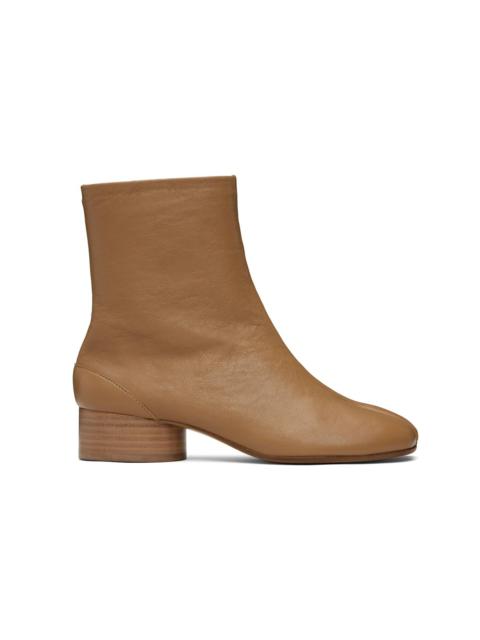 Maison Margiela Tan Tabi Ankle Boots