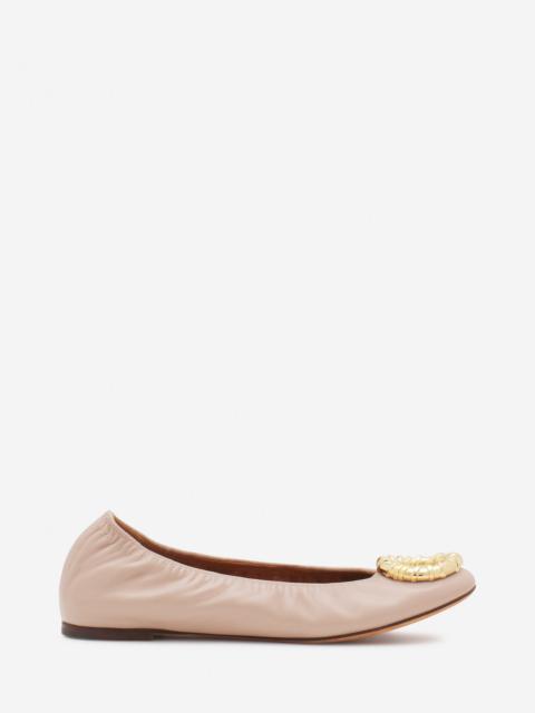 Lanvin MELODIE LEATHER BALLERINA FLAT