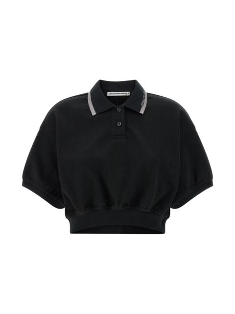alexanderwang.t Intarsia Collar Polo Shirt