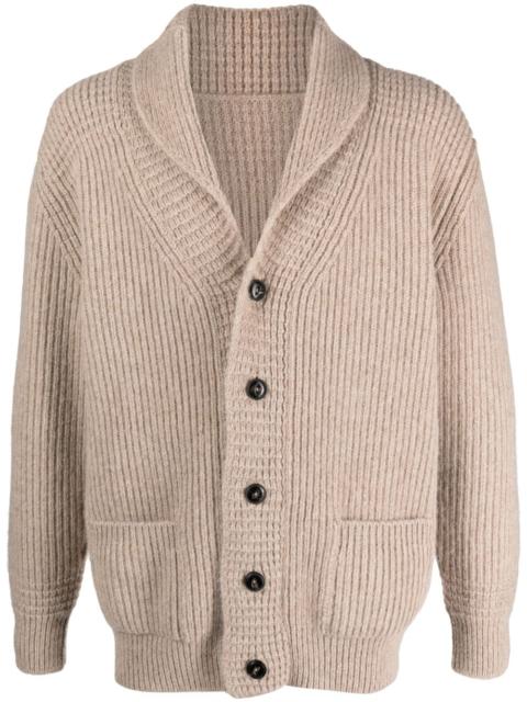 FORTELA ribbed-knit wool blend cardigan