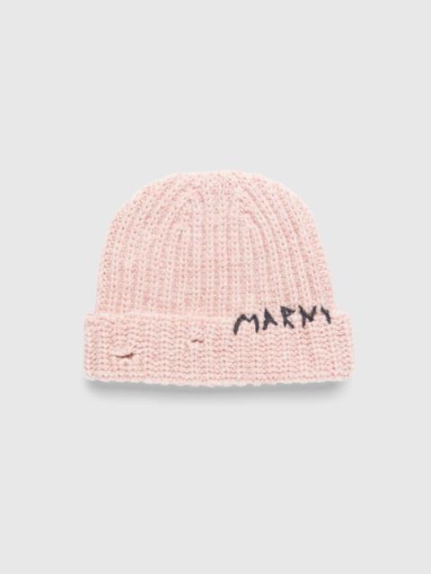 Marni Marni – Logo Beanie Pink
