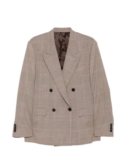 LARDINI double-breasted check-pattern blazer