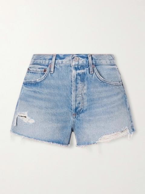AGOLDE Parker Distressed Denim Shorts