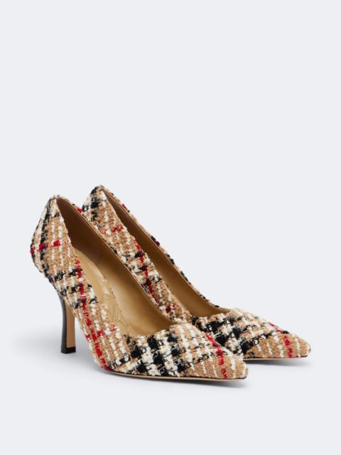 Burberry Burberry Check bouclé pumps