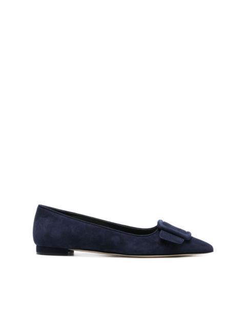 Maysale suede ballerina shoes