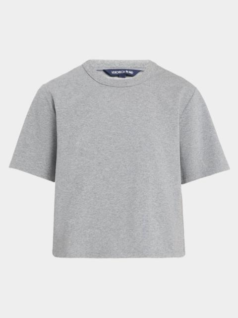 VERONICA BEARD Sebastian Short-Sleeve Boxy Tee