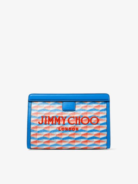 JIMMY CHOO Avenue Pouch
Sky Embroidered Fabric and Leather Pouch