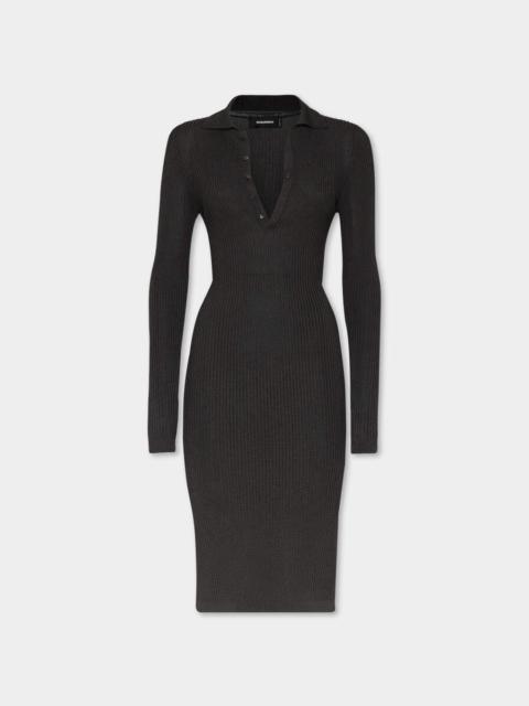 DSQUARED2 KNIT POLO DRESS