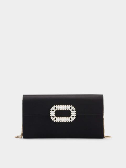 Roger Vivier Sexy Choc Buckle Clutch in Satin