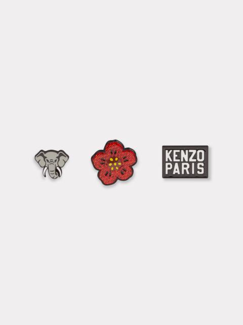KENZO Set of 3 KENZO Stamp pins