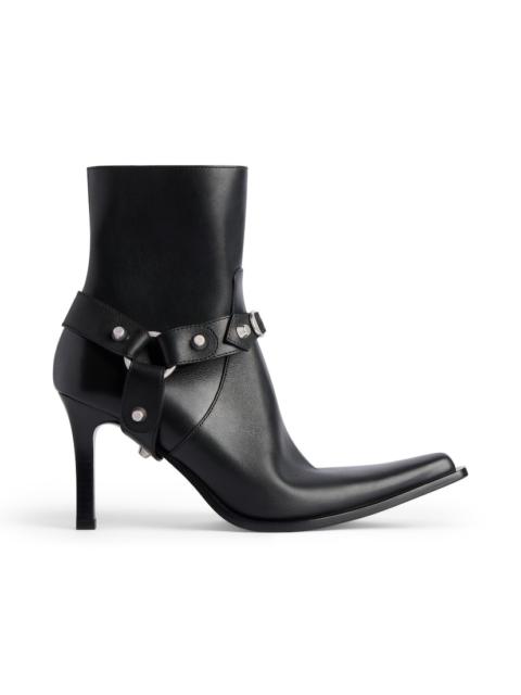 BALENCIAGA Women's City Bootie With Harness in Black