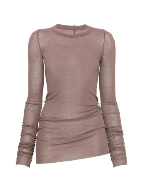Rick Owens ribbed long-sleeve T-shirt