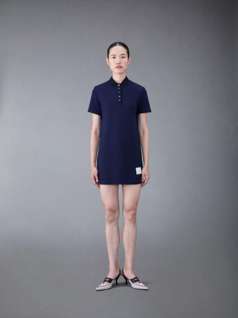 Thom Browne checked jacquard polo minidress