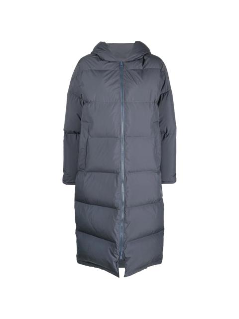 Yves Salomon long-length hooded puffer coat
