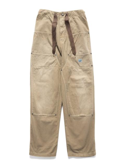 Kapital KATSURAGI COTTON W-KNEE EASY PANTS BEIGE