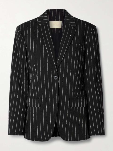 ULLA JOHNSON Dhemi striped wool-blend twill blazer