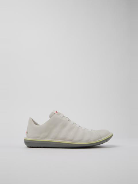 CAMPER Beetle White Nubuck Shoes for Men.